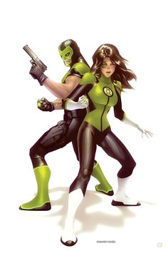 Green Lanterns Rebirth Variant Cover by Alex Garner Green Lantern Rebirth, Jessica Cruz Green Lantern, Green Lantern Dc, Jessica Cruz, Green Lanterns, Dc Rebirth, Green Lantern Corps, Bruce Timm, Arte Dc Comics