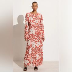 Gorgeous Faithful The Brand Maxi Dress. Lightweight Would Be Amazing On Vacation Somewhere. Gorgeous Print. Never Worn - With Tags! Size Xl And Xxl Available White Long Sleeve Viscose Maxi Dress, Faithful The Brand, Bohemian Wrap, Halter Romper, Brand Dresses, Be Amazing, Faithfull The Brand, Striped Midi Dress, Dresses Backless