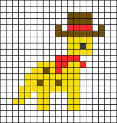 a cross stitch pattern that looks like a dog