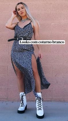 Sundress Combat Boots, Combat Boots Outfit Summer, Doc Outfits, White Docs, Summer Boots Outfit, White Dr Martens