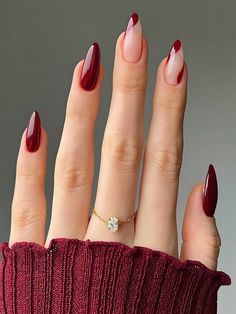 Nail Art Simple, Ootd Instagram, Fall Manicure, Fall Nail Trends, Red Nail Designs, Outfit Trends, Autumn Nails