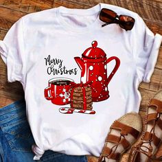 Truck Gifts, Winter Shirts, Cartoon Outfits, Christmas Png, Cute Tshirts, Christmas Prints, Neck Pattern, Holiday Outfits, Cute Fashion