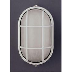 an image of a white light fixture on a gray wall with grids around it