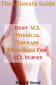 acl physical therapy exercises Runners Knee Exercises Physical Therapy, Knee Replacement Exercises, Acl Injury, Acl Recovery, Hip Extension, Bad Knee Workout