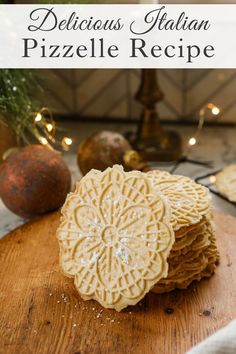 This is the best Pizzelle Cookies recipe you will find! Its a lightly sweetened Italian cookie that is delicious, easy to make and just simple goodness. To find the Pizzelle recipe Italian visit Sugar Maple Farmhouse. Pizzelle Maker, Italian Cookie, Classic Cookies Recipes, Cookie Craft, Easy Christmas Cookie Recipes, Waffle Cookies