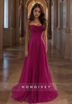 Experience elegance and grace in our Glitter A-Line Formal Evening Dress. The rich Fuchsia color and elegant A-Line silhouette, crafted from delicate Tulle, will make you stand out among the crowd. Perfect for any formal occasion, this gown will make... #fashion #apparel #Fashionista #StyleInspiration #OOTD #FashionLovers #TrendyClothes #BlackFriday #FashionSale #Discount #Bestseller #style Prom Mermaid, Straps Dress, Spaghetti Strap Prom Dress, Formal Evening Dress, Fuchsia Color, Fashion Group, Evening Party Dress