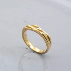 18k Gold Band Ring, Stacking Ring, Gold Stack Ring, Thumb Ring Gold, Minimalist Ring, Stackable Rings, Gift for her/him, Thick Gold Band by Jamunajewelryart on Etsy Thumb Rings Men Gold, Traditional Yellow Gold Brass Rings, Thumb Ring, Adjustable Yellow Gold Brass Ring, Adjustable Gold 14k Gold-filled Midi Rings, Thick Gold Band, Gold Thumb Rings, Ringe Gold, Gold Ring Stack