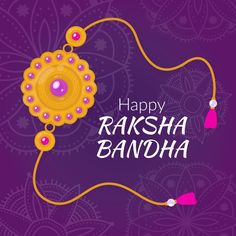 happy raksha bancha on purple background