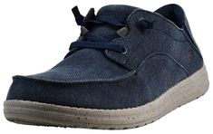 PRICES MAY VARY. Rubber sole Sketchers Shoes Mens, Flat Shoe, Moccasins Shoes, Heel Type, Stretch Lace, Slip Ons, Beach Style, Moccasins, Bleu Marine