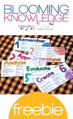 the freebie printables for blooming knowledge