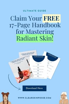 Unlock the secrets of flawless skin! Grab our FREE guide: 5 Tips for Clear Skin. 🌟 Expert strategies for tackling skin issues. Discover gentle routines and product tips. 💧✨ Click to get your FREE guide now! Glowy Skin, Skin Issues