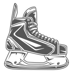 an image of a skateboarder's shoe in black and white style illustration