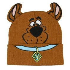 Get ready to solve mysteries in style with this Officially Licensed Scooby-Doo beanie. The brown Scooby-colored beanie features an embroidered face and collar design with 3D ears. Scooby's friendly face is instantly recognizable to fans of all ages, which brings this beloved cartoon character to life. This beanie is made with high-quality materials designed for comfort and durability. Whether you're a die-hard Scooby-Doo enthusiast or just looking for a fun and cozy accessory, this beanie is a must-have. Size: One Size.  Gender: unisex.  Age Group: adult. Scooby Doo Accessories, Friends Picture, Embroidered Face, Cozy Accessories, Hat Beanie, Costume Hats, Collar Designs, Die Hard, Friend Pictures