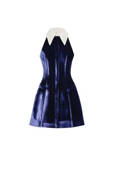 The Lulu Dress | Over The Moon Navy Blue Winter Dress, Descendants 1, Zipper Placket, Random Clothes, Collage Elements, Nancy Wheeler, Blue Velvet Dress, Fashion Collage, Aesthetic Style