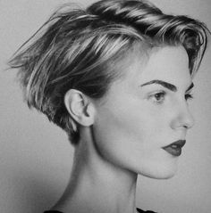 Dramatic Short Haircut, Wave Hair Short Haircut, Louise De Chevigny Short Hair, Niamh Adkins Short Hair, French Bob Haircut Short, Short Slicked Back Hair, Frozen Waves, Black Haircut Styles, Latest Short Haircuts