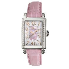 Pink Watch, Mini Collection, Jewelry Words, Diamond Watch, Ladies Watch, Pink Diamond, Classic Leather, Pink Leather, Leather Band