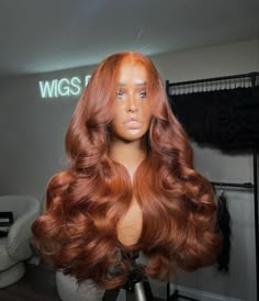 Hair Ginger, Ginger Hair Color, Curly Lace Front Wigs, Colored Wigs, Front Lace Wigs Human Hair, Wigs Human Hair, Hair Inspo Color