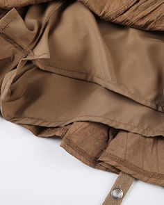 Details: Mini skirt with belts and front buckle designSkirt Length: ShortMaterials:80% Cotton + 20% Polyester Brown Pleated Skirt, Cute Streetwear, Design Skirt, Retro Women, Vintage Brown, Y2k Fashion, Skirt Length, Fashion Collection, Pleated Skirt