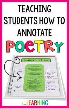 How to teach poetry to students 5th Grade Poetry, School Poetry, Poetry Workshop, Arts Classroom, Poetry Activities, Poetry Unit, 6th Grade Reading, Teaching Poetry