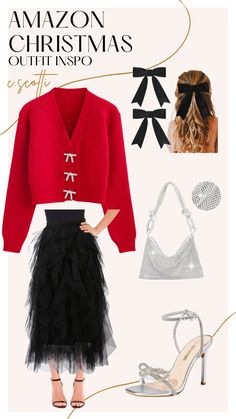 Shop our Influencers' top picks on Amazon Fancy Work Outfits Classy, Womens Christmas Outfits 2024, Bohemian Christmas Outfit, Holiday Outfits Amazon, Christmas Party Casual Outfit, Holiday Style 2024, Mariah Carey Christmas Concert Outfit, Classic Christmas Outfit, Amazon Christmas Outfits Women