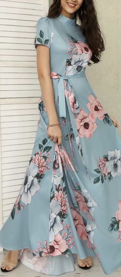 Tie Waist Maxi Dress, Short Maxi Dress, Elegant Maxi Dress, Short Sleeve Maxi Dresses, Dresses Floral, Floral Print Maxi Dress, Print Shorts, Dresses Uk, Maxi Dress With Sleeves