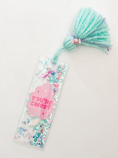 a bookmark with a tassel on top of it that says sorry baby princess