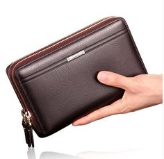 Large Capacity Fashion Clutch for Men - Wnkrs Phone Clutch Wallet, Men Clutch Bag, Wallet With Coin Pocket, Leather Travel Wallet, Leather Clutch Purse, Man Purse, Branded Wallets, Bags Leather Handbags, Luxury Purses