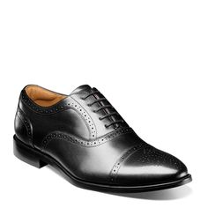 PRICES MAY VARY. A classic style with a sleek profile, the Florsheim Rucci Cap Toe Balmoral Oxford is a versatile shoe that can be worn for any special occasion. The Smooth leather upper of these dress shoes feature a lace-up closure. With the comfort of its soft Sue Round toe silhouette. Rubber outsole offers durability, traction and comfort. Elegant Fitted Derby For Semi-formal Occasions, Goodyear Welted Formal Dress Shoes, Fitted Plain Toe Oxfords For Formal Occasions, Classic Plain Toe Dress Shoes For Formal Occasions, Classic Derby With Leather Sole For Business Casual, Classic Wingtip Derby For Semi-formal Occasions, Classic Wingtip Derby Shoes For Business, Classic Wingtip Derby For Business, Classic Dress Shoes With Brogue Detailing For Work