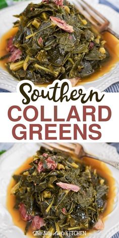 southern collard greens Southern Collard Greens Recipe, Smoked Ham Hocks, Ham Hocks