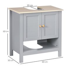 an image of a bathroom vanity with measurements for the top and bottom drawers on it