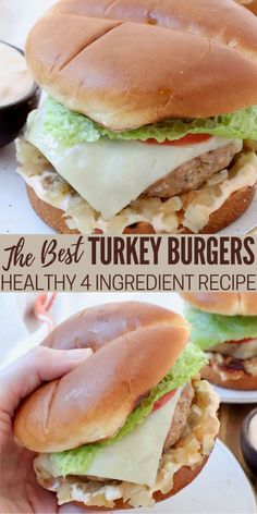 the best turkey burgers healthy 4 ingredient recipe