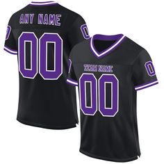 Order the jersey with special name & number you want from our shop, making a vibrant look on the field or daily life! Features: 1. Material: 100% Recycled Polyester-Body; 88% Nylon/12% Spandex-Neckline, Sides, Sleeves 2. Fit: Authentic jerseys have an athletic cut that fits snug in the chest and shoulders. 3. Stitched tackle twill name and numbers 4. Sublimated stripes on sleeves 5. Zone stretch fabric for enhanced movement; Tailored fit designed for movement 6. Moisture-wicking fabric has spong Football Jersey Shirt, Gray Camo, Bags Leather Handbags, Shirt Football, Football Design, Blue Camo, Navy And Brown, Long Sleeve Jersey, White Mesh