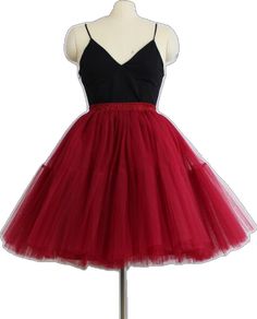 Red Fitted Knee-length Skirt, Fitted Red Knee-length Skirt, Red Full Skirt For Summer, Red Pleated Knee-length Skirt, Red Knee-length Mini Skirt, Red Fitted Petticoat For Party, Red Knee-length Lined Mini Skirt, Red Stretch Knee-length Mini Skirt, Red Full Pleated Skirt