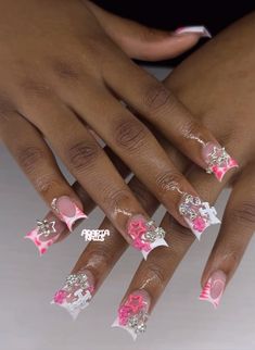 Short Birthday Nails Acrylic, Short Birthday Nails, Purple Acrylic Nails, Retro Nails, Acrylic Nail Set, Hard Nails, Colored Acrylic Nails, Girly Acrylic Nails, Dope Nail Designs