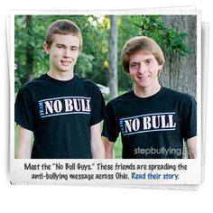 Team No Bull | Read the Story Here | via StopBullying.gov All Is Well, Health Info, The Story, Mens Graphic Tshirt, Reading, Mens Tshirts