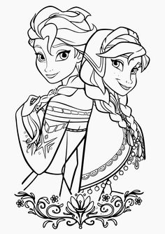 the frozen princess and prince coloring pages for kids to print out on their own sheets