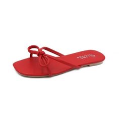 2022 Women Sandals PU Leather Designer Slipper Platform Shoe for Summer Flat Slides White-35 Red Flat Heel Sandals For Summer, Red Flat Sandals For Spring, Chic Red Beach Sandals, Trendy Red Flat Sandals, Red Beach Sandals With Single Toe Strap, Red Sandals With Single Toe Strap For Beach, Red Sandals With Single Toe Strap For Summer, Red Single Toe Strap Sandals For Summer, Red Sandals With Single Toe Strap For Vacation