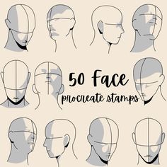 the different types of face shapes and how they are used to make them look like heads