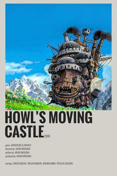 the poster for howl's moving castle