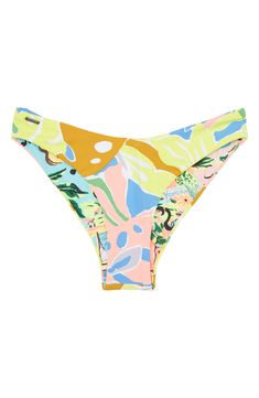 These ribbed bikini bottoms reverse for a second look that's perfect for your next sunny vacay with ruching in the back. Cheeky back coverage   Pattern on reverse side may vary   88% recycled polyamide, 12% spandex   Hand wash, dry flat   Imported    Latinx Owned/Founded Multicolor Vacation Bottoms For Sunbathing, Multicolor Bottoms For Sunbathing On Vacation, Beachy Multicolor Bottoms For Beachwear, Beachy Multicolor Bottoms For Sunbathing, Trendy Tie-side Bottoms For Beach Party, Trendy Bottoms For Sunbathing In Spring, Multicolor Bottoms For Spring Surfing, Multicolor Vacation Bottoms For Pool, Multicolor Beachy Surfing Bottoms