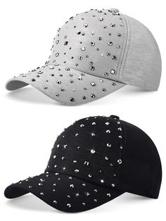 PRICES MAY VARY. Soft and Breathable Material: made of quality cotton material, the bling baseball cap is soft and comfortable to wear without feeling stuffy, stable in structure, not easy to shrink, serviceable and reliable to use in different seasons. Please note that the product has rhinestones and can only be hand washed Adjustable Size for Wearing: the head circumference of the rhinestone hat is about 21.6-24.4 inches, with an adjustable button at the back of the cap, convenient for you to Cheap Adjustable Baseball Cap For Party, Cheap Adjustable Flat Crown Baseball Cap, Rhinestone Cowgirl Hat, Rhinestone Baseball Cap, Rhinestone Hat, Baseball Cap For Women, Sports Cap, Uniqlo Bags, Sports Caps