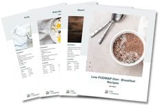 three brochures with pictures of food and drinks in them on top of each other