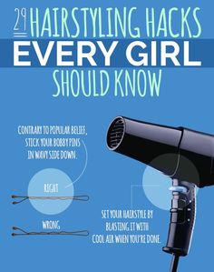 29 Hairstyling Hacks Every Girl Should Know Hacks Every Girl Should Know, Hair Today, Up Girl, About Hair, Hair Styling, Every Girl