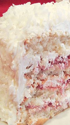 a close up of a piece of cake on a plate