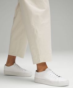 These Five-Pocket, Jeans-Inspired Barrel Pants Have Office-Ready Front Pleats And A Sleek Feel Next To Skin For Weekend-Worthy Comfort. Designed For Casual. Relaxed Fit Is Roomy Through Glutes And Thighs:full Length Intended To Sit Just Off The Ground. Five Pockets: Two Back, Two Front, One Coin. Fly Front. | City Sleek Mid-Rise Barrel-Leg Pant Light Utilitech Lululemon Straight Leg Bottoms For Everyday, Versatile Everyday Lululemon Bottoms, Versatile Tapered Leg Lululemon Bottoms, Versatile Lululemon Tapered Leg Bottoms, Lululemon Wide Leg Casual Pants, Lululemon Bottoms With Side Pockets For Everyday, Everyday Lululemon Pants With Pockets, Lululemon Everyday Bottoms With Side Pockets, Lululemon Relaxed Fit Workwear Pants