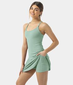 Women’s Everyday Workout Dress-Wannabe – HALARA Workout Dress, Active Dress, Everyday Workout, Golf Dresses, Mini Dress Casual, Tennis Dress, Everyday Dresses, Yoga Studio, Matching Dresses