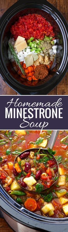 this is an image of homemade minestone soup