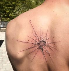 Shatter Tattoo Ideas, Tear In Skin Tattoo, Glass Shard Tattoo, Worm Hole Tattoo, Tattoo 3d Effect, Shatter Tattoo, 3d2y Tattoo, Shattered Tattoo, Cracks Tattoo