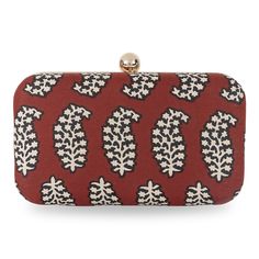 Carry our Foglia clutch bag with beautiful paisley pattern, surely to make you fashionable, elegant and confident. Removable Sling Push Lock Closure Fabric over Metal Frame Synthetic Raw Silk lining Fits iPhone XS/8/7/6 Dimensions – 7 x 4.5 inches Traditional Rectangular Coin Purse For Evening, Chic Rectangular Coin Purse For Formal Occasions, Chic Formal Rectangular Coin Purse, Elegant Rectangular Coin Purse For Formal Occasions, Elegant Rectangular Formal Coin Purse, Elegant Formal Rectangular Coin Purse, Red Clutch Box Bag For Formal Occasions, Red Rectangular Box Bag For Evening, Red Rectangular Evening Box Bag