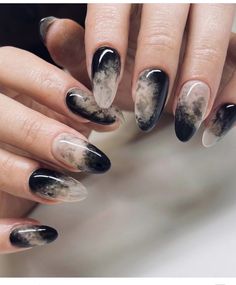 Witch Nails, Witchy Nails, Art Designs Ideas, Goth Nails, Nails Polish, Fancy Nails, Dope Nails, Nail Arts, Nail Polishes